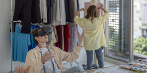 Moda i technologia - jak aplikacje mobilne i VR zmieniają zakup ubrań 34 fashion designer using vr goggles 2025 01 09 21 55 29 utc